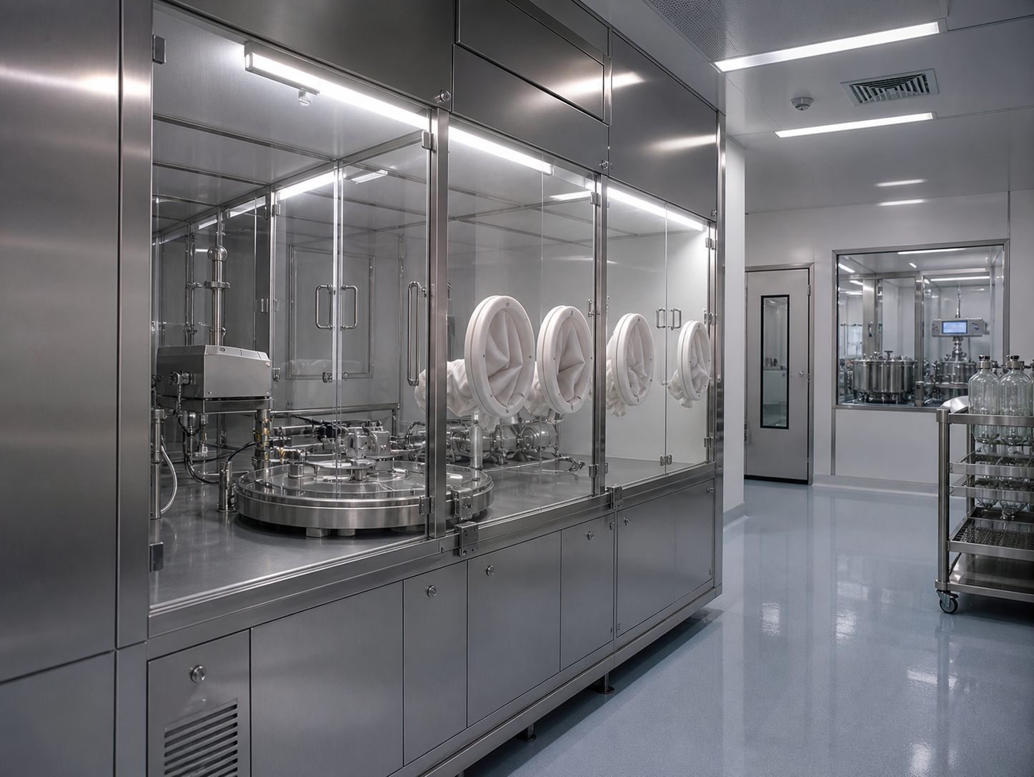 Equipment for controlled sterile production areas