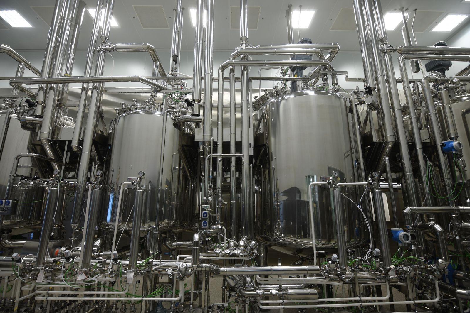 Stainless steel bioprocess equipment manufactured by Montcasyer