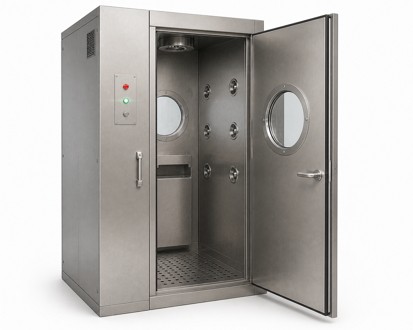Air shower for cleanroom entry