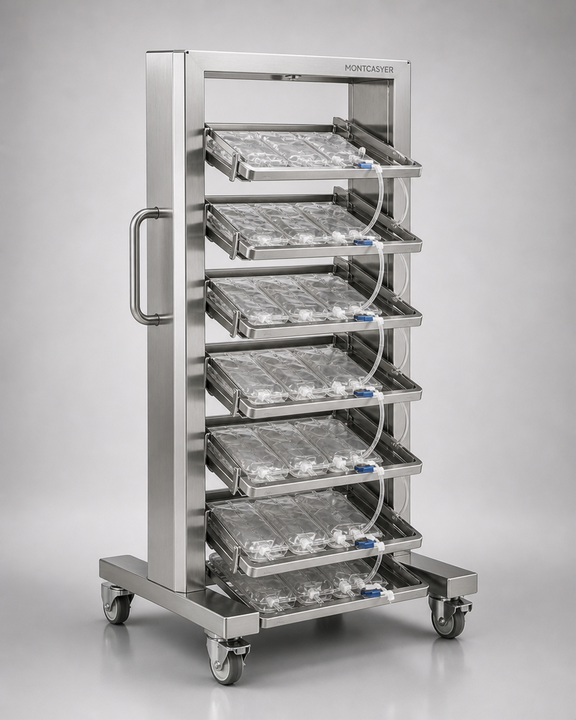 Single-use support carts and trolleys